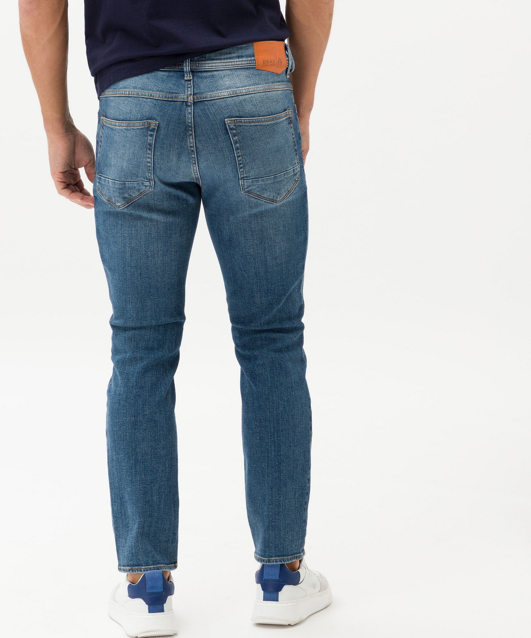 Brax Chris 5-Pocket Vintage Used Jeans Planet Fashion Blue Rozing Men\'s Denim Hi-Flex Blue | Superstretch Indigo Jan