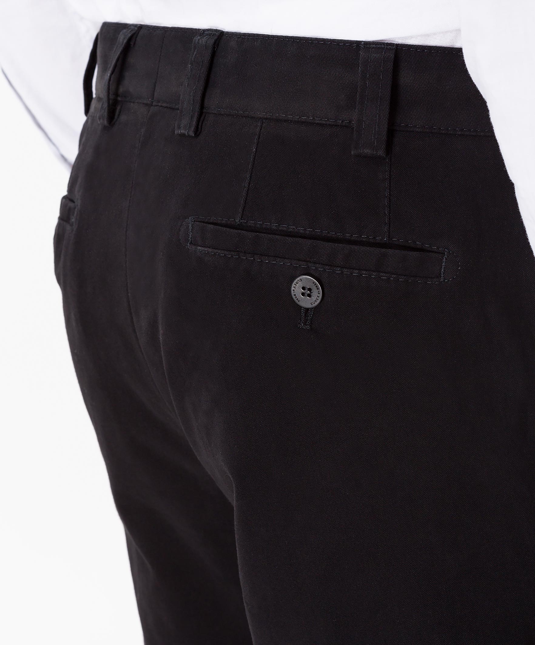 Brax Luis 347 Winter Gabardine Pants Black | Jan Rozing Men's