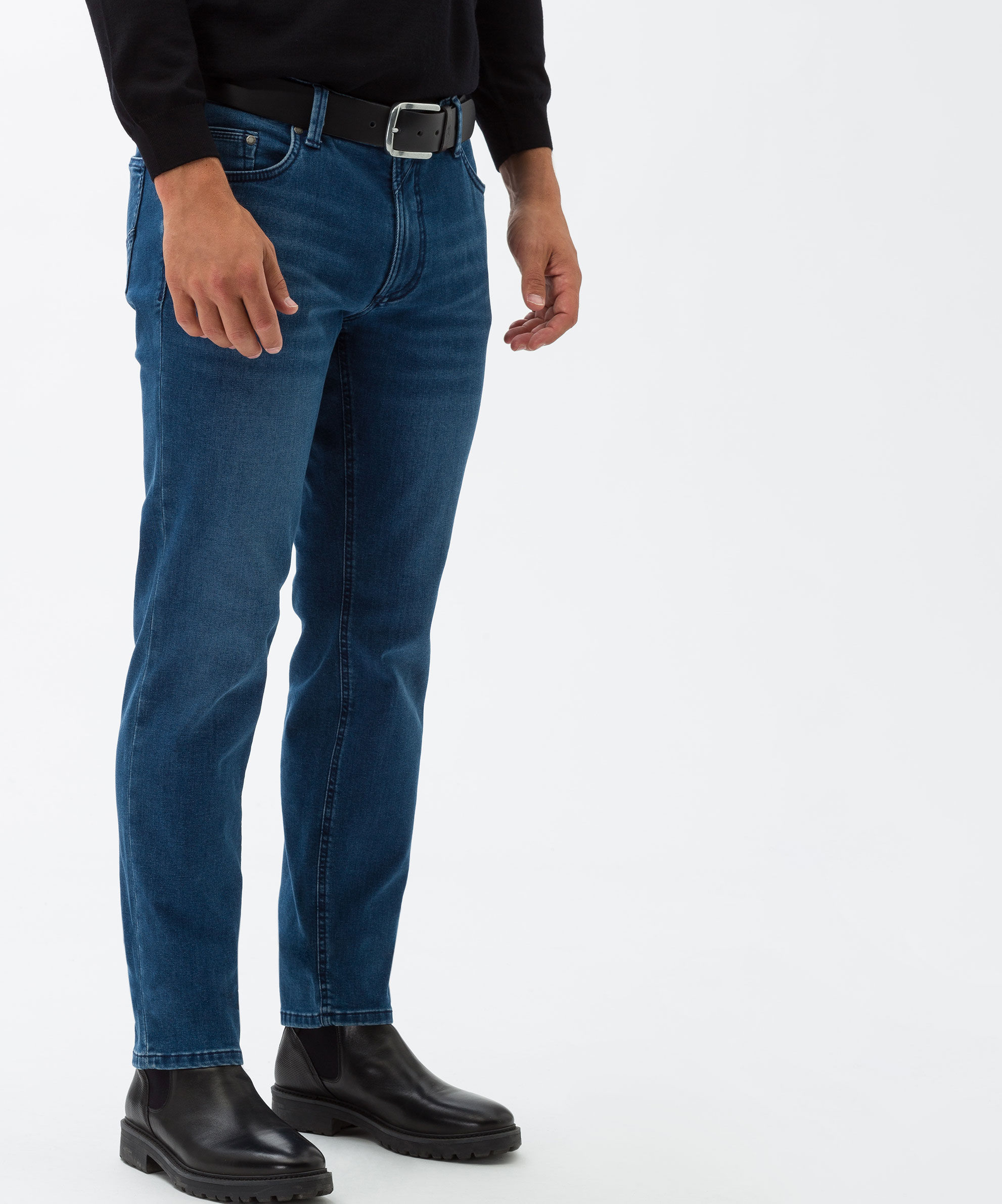Brax Luke 5-Pocket Denim Thermo Jeans Blue Stone | Jan Rozing Men's Fashion