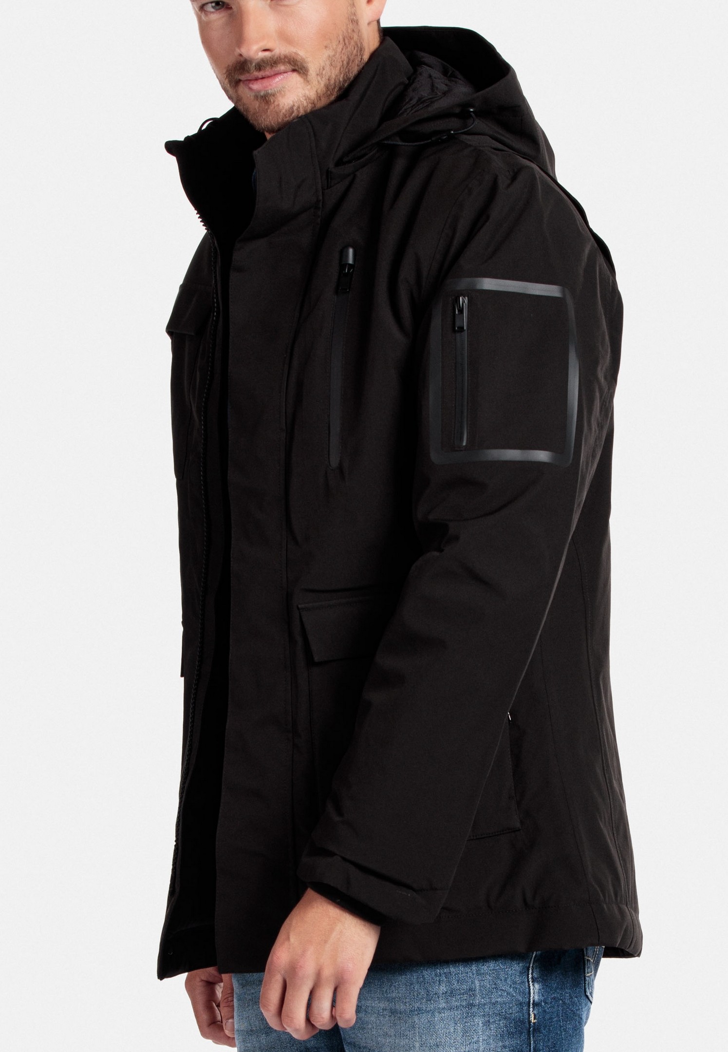 Giordano Jacket Removable Hood Water and Windproof Dark Navy | Jan Rozing  Men's Fashion