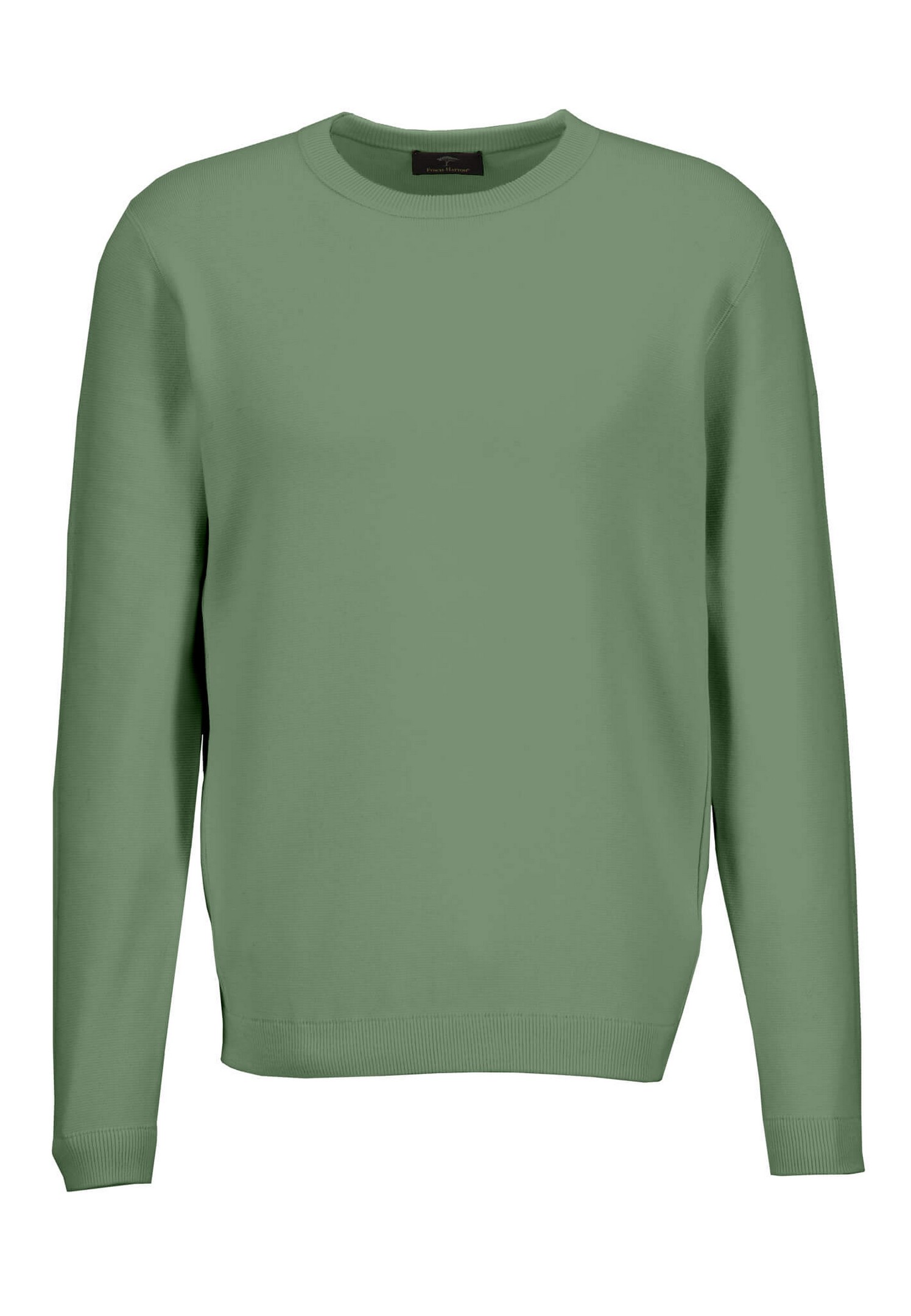 Fynch-Hatton O-Neck Fine Structure Pullover Spring Green | Jan Rozing Men's  Fashion